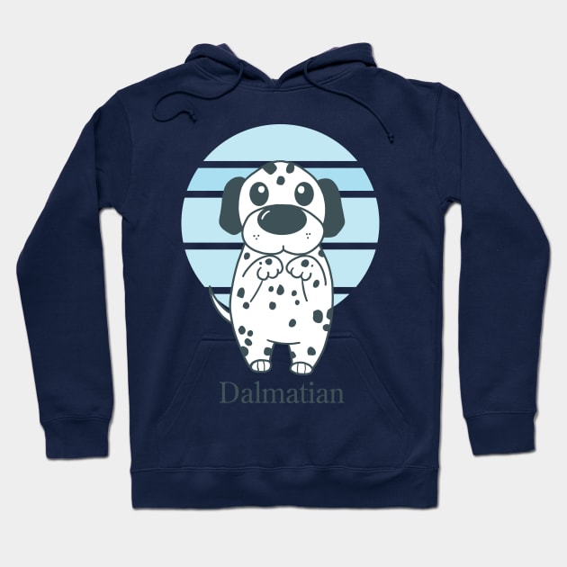 Cute Dogs illustrations - Dalmatian Hoodie by MariOyama